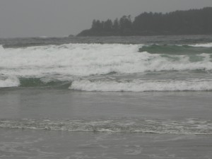 Surfing waves at Chesterman Beach