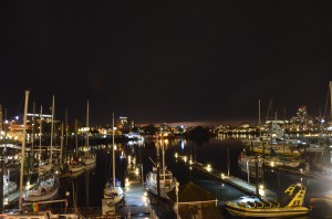 Victoria Harbour at night