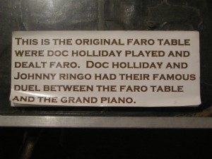 Faro table