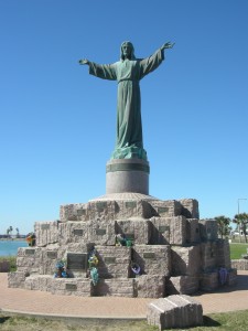 A statue (Padre) in our park honouring all the ships that left area and where lost at sea