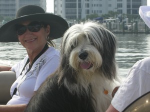 Jazz and Aunt Donna enjoying the ride