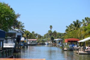 Canal where we enjoyed lunch on Pine Island