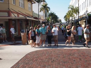 In downtown Ft Myers for St Patricks Day party