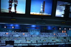 Actual control room panels/computers used in Apollo program