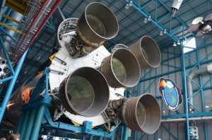 Saturn 5 rocket used to send them to the Moon - massive!