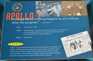 The Apollo program began in tragedy with the failure of the 1st mission - 3 deaths