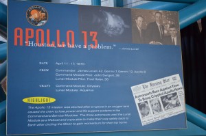 HOUSTON, "We have a problem" Apollo 13 aborted mission