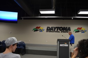 In the Driver's meeting room